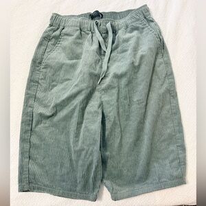 Men's Green Corduroy shorts by asos